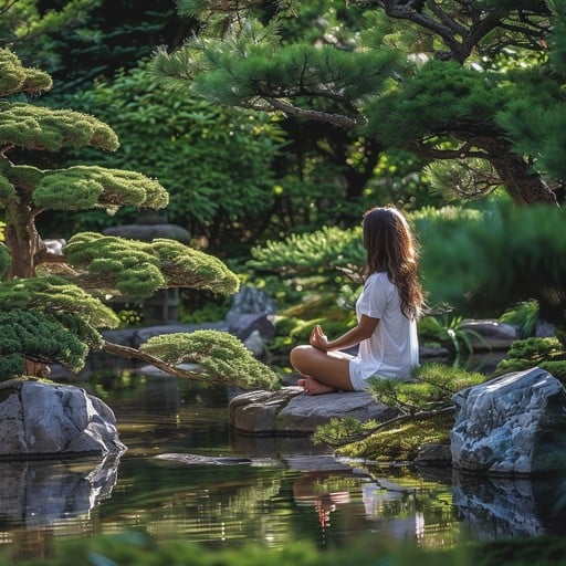 Relajación en un estanque